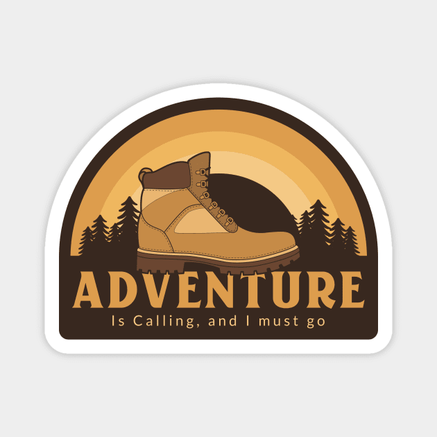 I Love Hiking Adventure Hike Hiker Outdoors Magnet by Tip Top Tee's