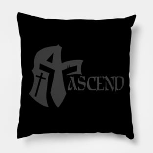 ASCEND Charcoal Grey with Cross Pillow