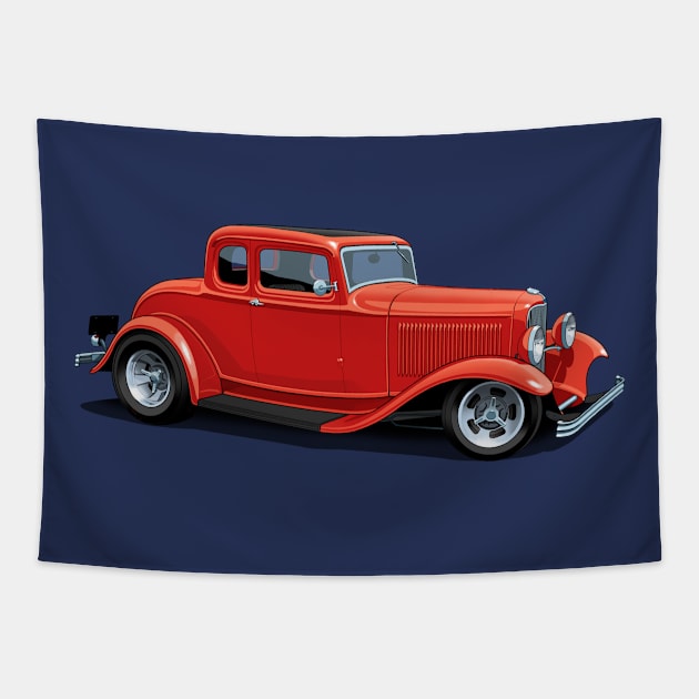 1932 Ford 5 window coupe Tapestry by candcretro