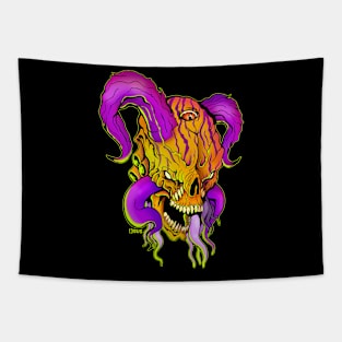 Deep One Zombie Skull Lovecraft Tapestry