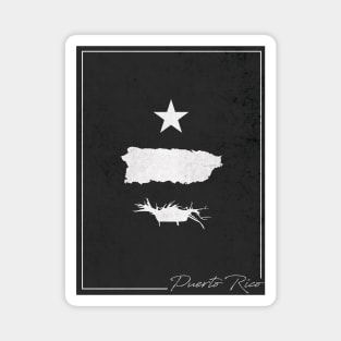 Puerto Rico Mi Isla Estrella Soy Jibaro Puerto Rican Boricua Pride Magnet