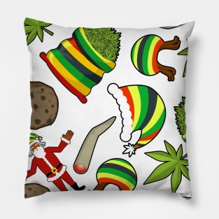 Rasta Christmas Pillow