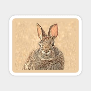 Cottontail Rabbit-A Magnet