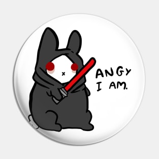 Evil space bunny Pin