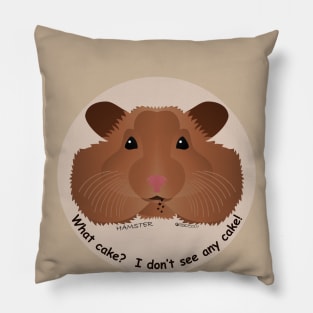 Baby Hamster - Cake? What cake? Pillow