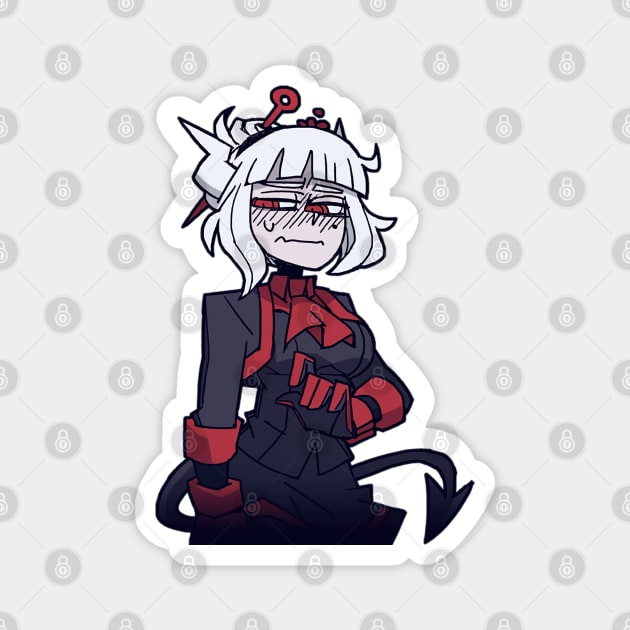 Maid Lucy Shy Examtaker (Helltaker) Magnet by wark