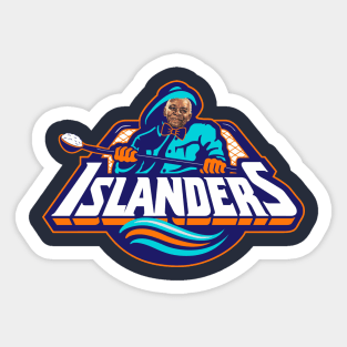  Set of 3 -NY Islanders Fisherman Logo Sticker
