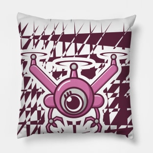 Pink Drone Pillow