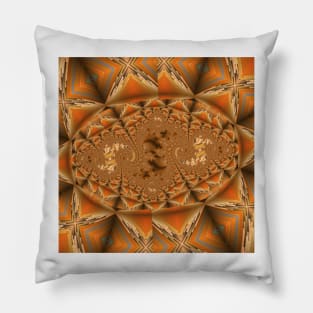 mathematically possible but still unbelievable golden fractal design Pillow