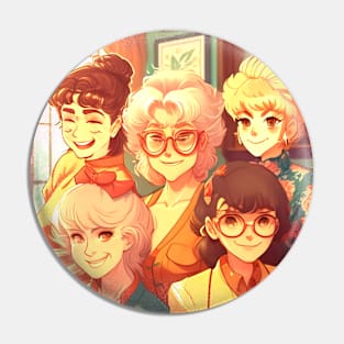 Goden girls anime style Pin