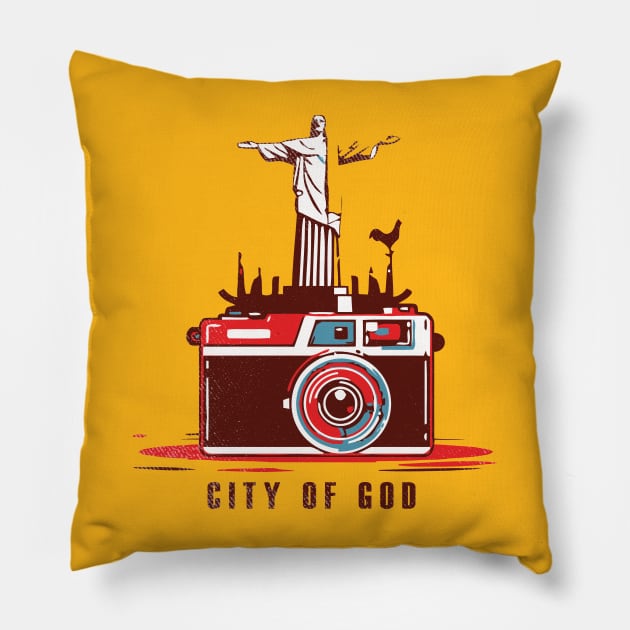 City of God Cult Movie Pillow by TEEWEB