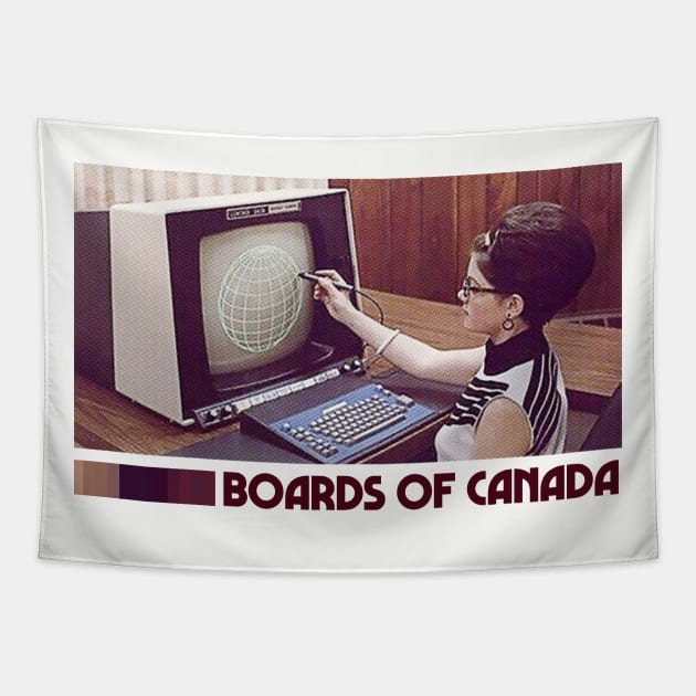 Boards Of Canada Retro Fanart Tribute Design Tapestry by DankFutura