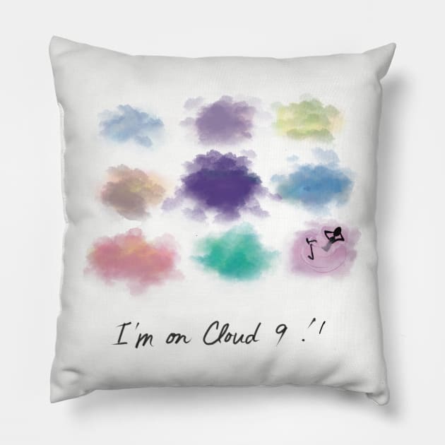 On Cloud 9! Pillow by designs-by-ann