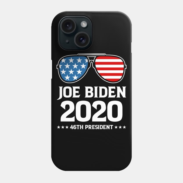 Joe Biden Sunglasses Flag Aviators, Funny American President 46 2020 2024 Gifts Phone Case by Printofi.com