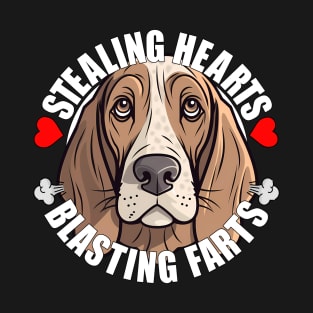 Funny Bracco Italiano Stealing Hearts Blasting Farts Dog Cute Puppy T-Shirt