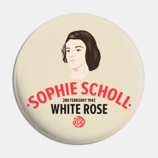 Sophie Scholl - The White Rose Resistance Heroine Pin