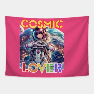 Kawaii, Anime Girl, Cosmic Lover | Catsie Cat Tapestry