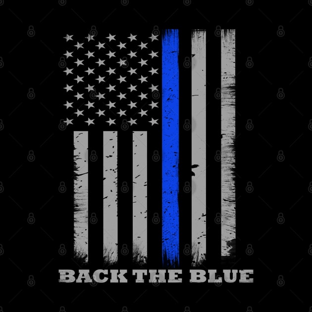 Back The Blue Thin Blue Line Flag by bluelinemotivation