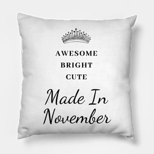 November Birthday Quotes Pillow