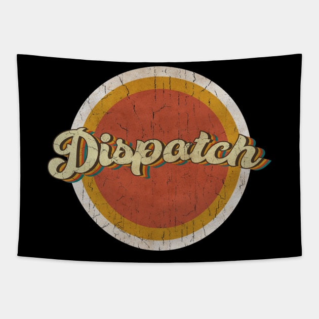 circle vintage Dispatch Tapestry by KewanAlasStore