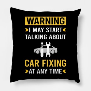 Warning Car Fixing Repair Pillow