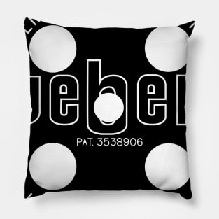 Grill Giants Original Weber Vent Logo White Pillow