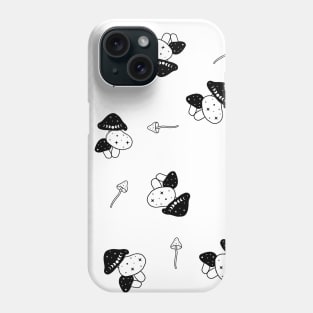 Magical Mushrooms with Lunar Phases Phone Case