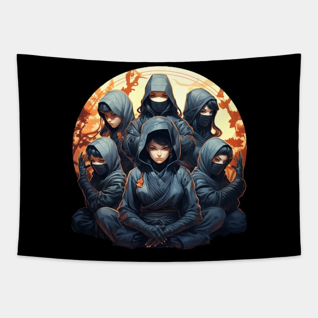 Stealth Sisters Tapestry by apsi