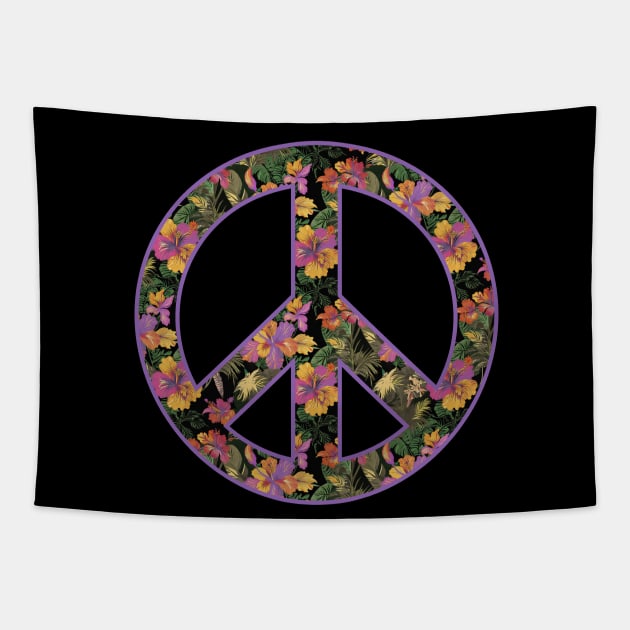 Island Aloha Peace Tapestry by Nina May Design Studio