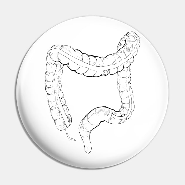 Colon Pin by WendiStrangFrost