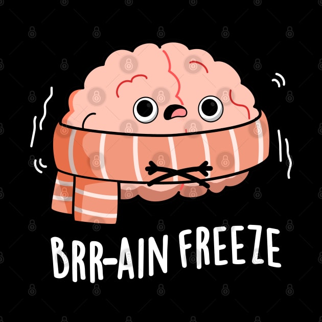 Brain Freeze Cute Biology Anatomy Pun by punnybone