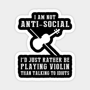 Fiddling Away Fools - Embrace the Violin Humor! Magnet