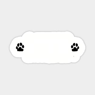 Rottweiler and pawprint Magnet