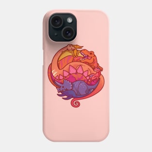 Dino Rainbow 2 Phone Case