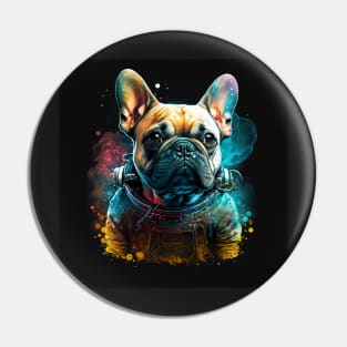 French Bulldog Puppy Frenchy doggy dog Sci-fi Pin