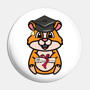 Cute hamster is a graduate Pin