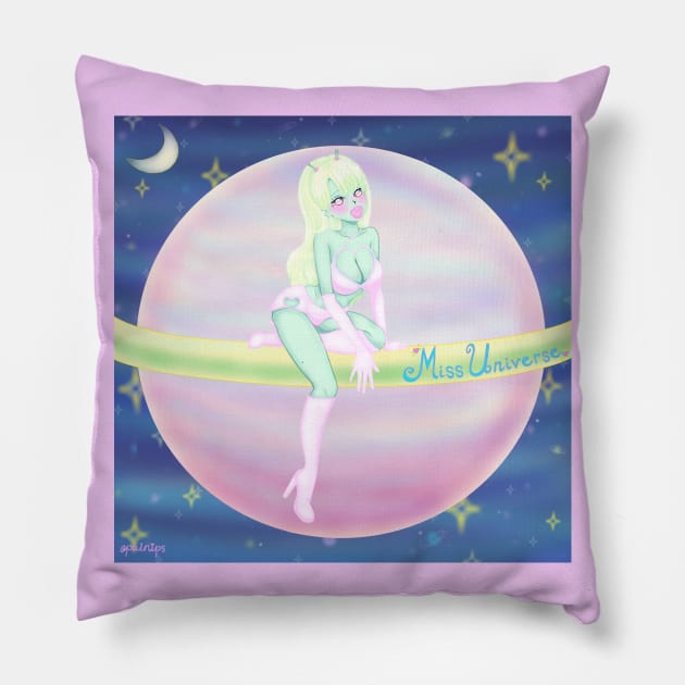 Miss Universe Pillow by opalnips