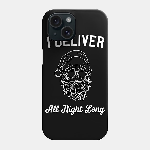 Santa delivers all night long Phone Case by Calculated