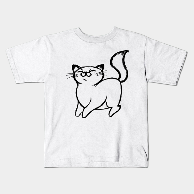 Happy Cat Original Pencil Sketch Art Cat Kids T Shirt Teepublic Contact pencil sketching for beginners on messenger. happy cat original pencil sketch art