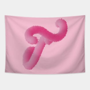 T Pink Animal Initials Tapestry