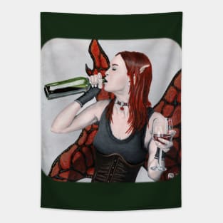 Fairytale Wine Lover Fantasy Artwork Tapestry