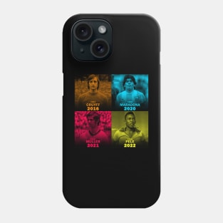 legends football Cruyff / Maradona / Muller / Pele Phone Case