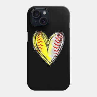 Mom Of Both Baseball Softball Phone Case