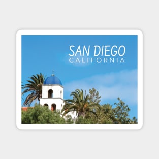 San Diego California Blue Domed Tower Magnet