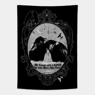 We Loved with a love - Be My Valentine, Love, Dark Romance, Ravens in love Tapestry