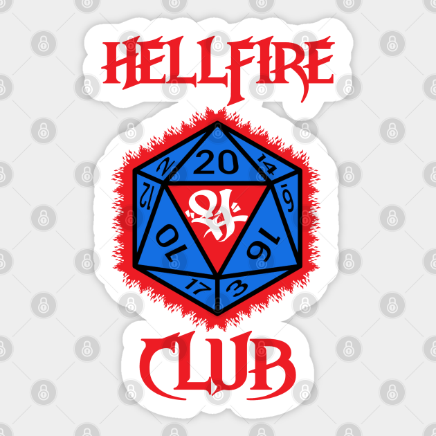 Stranger Things Hellfire Club - Stranger Things Hellfire Club - Sticker ...