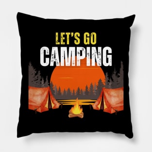 Let's Go Camping Pillow