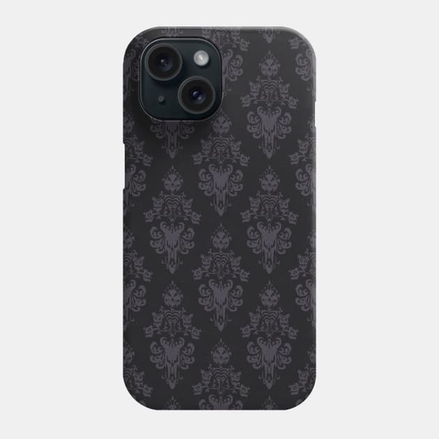 Creepy Wallpaper, Dusty Purple / Grey Phone Case by Heyday Threads