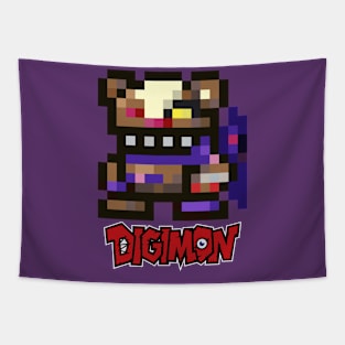 digimon shinmonzaemon pixel Tapestry