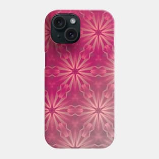 Pink & Grey Star Shine Pattern Phone Case